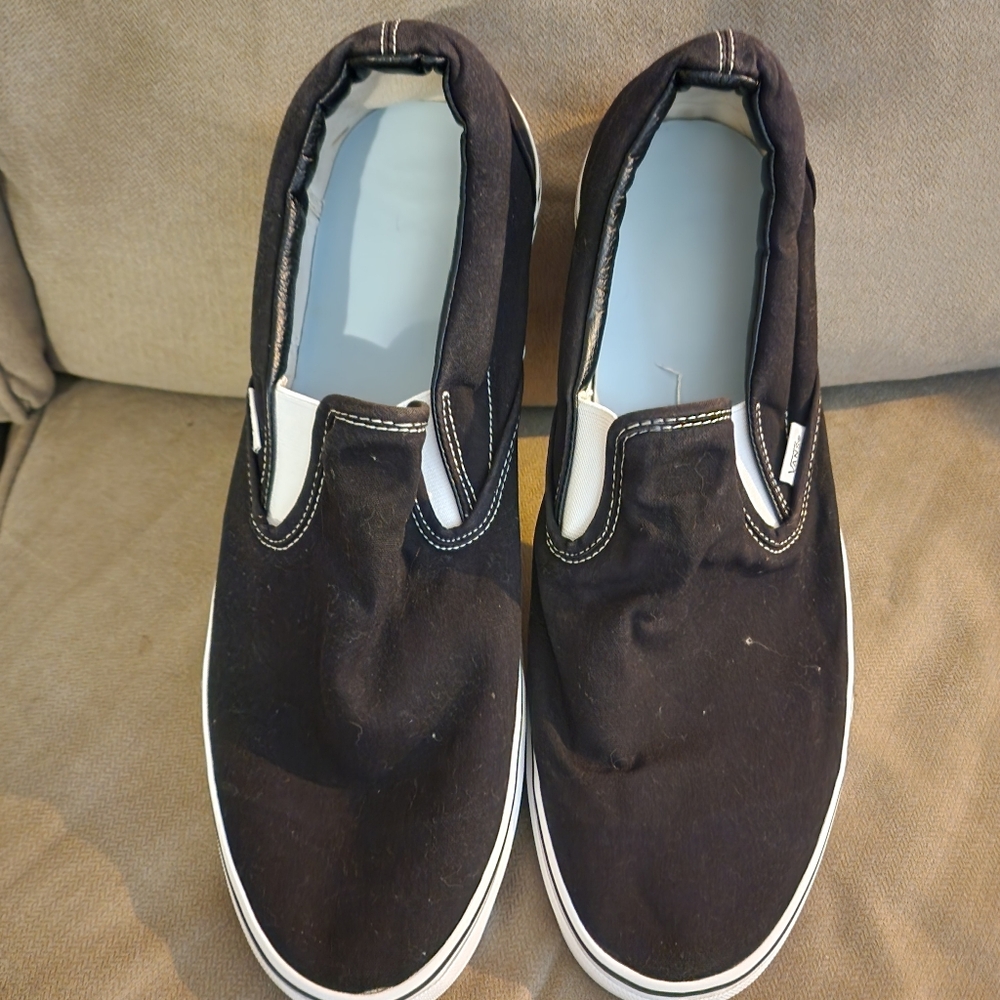 Vans slipon mens size 15 black